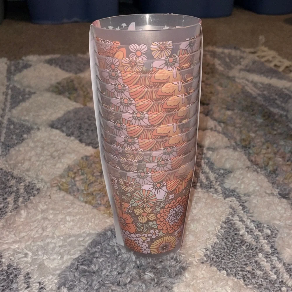Jessica Simpson Floral Cups- 12 Pack